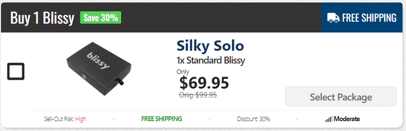 blissy silk pillowcase package 1