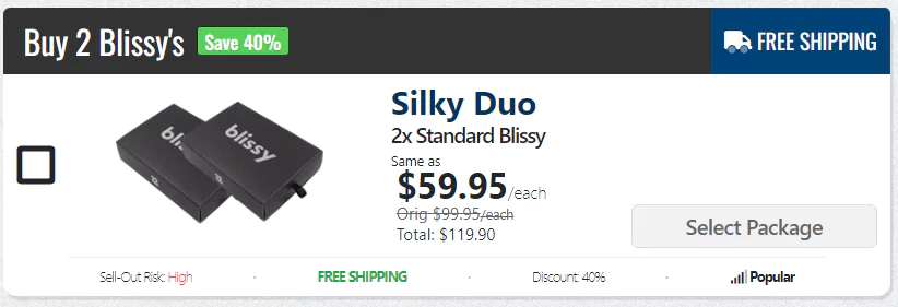 blissy silk pillowcase package 3